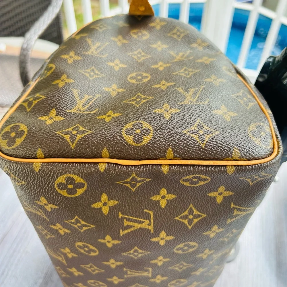 Louis Vuitton Monogram Speedy Bag in Brown 30 size TH0034/ France 2004